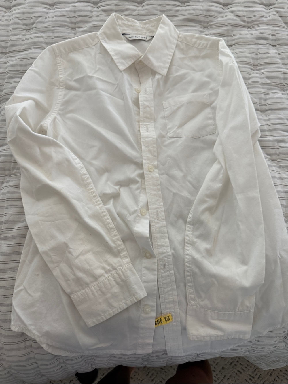 Janie and Jack White Button-Front Dress Shirt